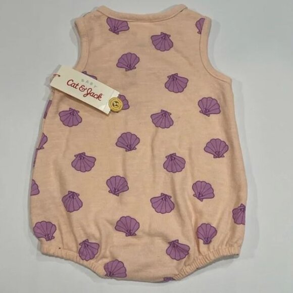 3/$15 Cat & Jack – Girls’ Pink 6-9 Mnth Sleeveless Shell Print Bodysuit - Picture 2 of 5
